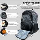 Soccer & Basketball Sports Bag with Ball Pump - Basketball Backpack with Separate Ball & Shoes Holder Compartment, Soccer Basketball Football & Volleyball Bag with Large Capacity (Grey)