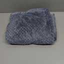 Fuzzy Blanket or Fluffy Blanket for Baby, Soft Warm Cozy Coral Fleece Toddler, Infant or Newborn Receiving Blanket for Crib, Stroller, Travel, Decorative (28Wx40L, XS-Smoked Blue)