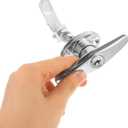 Mikikit Handle Lock with 2 Keys for Toolbox File Cabinet and Storage Cabinet Replacement Zinc Alloy Door Lock 3.81X3.66X1.37In