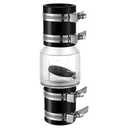 Ceoighe Sump Pump Check Valve 1-1/2", Check Valves Spring Loaded Flapper for Backflow Prevention, Silent Check Valve with 4 Stainless Steel Clamps, Sump Pump Life Expectancy Increase, Fit 1-1/2" Pipe