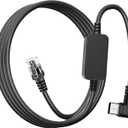 Radar Detector Cable,USB-C to RJ11 Plug Cable,use for Uniden R1 R3 R7 Beltronics Cobra Whistler Escort MAX360 Passport 9500i Radenso XP etc Replacement Radar Detector Cable 6.56ft