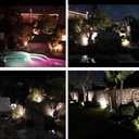 8Pack 5W Low Voltage Landscape Lights with Connectors Outdoor Lighting 24V AC/DC Focusing Lens LED Landscape Spotlights,600LM Warm White Waterproof Outdoor Garden Yard Lights