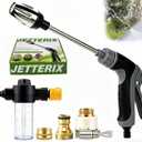 Pressure Nozzle Multi Function Hose Spray Tool for Car Cleaning, Garden Watering And Outdoor Surface Use