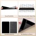 3 x BALEINE 12PCS Rug Tape, Double Sided Non Slip Rug Gripper for Hardwood Floors, Reusable Gripper Prevent Sliding, Washable Carpet Tape for Area Rugs (Rectangular)