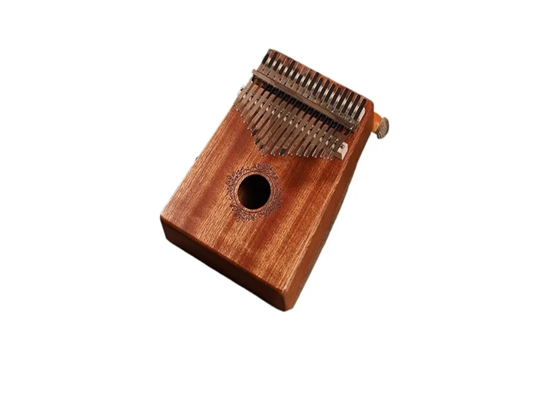 Beginner mahogany 17-tone entry-level musical instrument thumb piano kalimba finger piano kalimba finger piano(3)