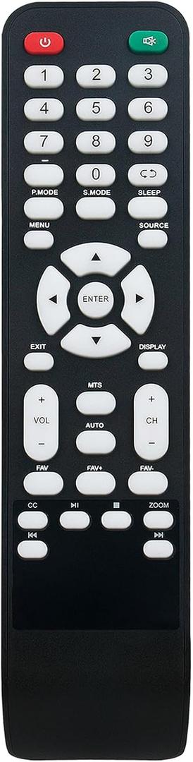 RCS00001 Replace Remote Control fit for SANSUI LED TV SF4019N18 SLED2415 SLED2815 SLED3215 SLED3915 SLED4216 SLED4319 SLED5015 SLED5018 SLED5019 SLED5515 SLED5516 SLED6517