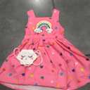 Toddler Girls Spring Dress Little Girl Rainbow Summer Dresses for Girls Sleeveless Sundress with Bag Outfits, Size 4-5 Years
