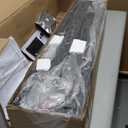 Twin Bed Frames with LED Lights & Charging Station, Metal Platform Frame with Upholstered Headboard, No Box Spring Needed, Noise Free, Easy Assembly