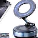 Vacuum Magnetic Car Phone Holder,360 Adjustable Vacuum Suction Cup Phone Mount for MagSafe Cell Phone Holders for Your Car/Gym/Mirror Mount for iPhone & Android