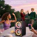 Hotlemon Large Bluetooth Speaker: 240W Peak Powerful Loud Sound with Deep Bass, 15H Playtime, Fast Charge, TWS, Portable Wireless Speakers for Outdoor, Party, Beach, Backyard, Home, Outside (Black)