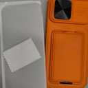 SSLOTSCASE for iPhone 17 Pro Max Case with 2X Privacy Screen Protector, Light Orange