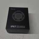 Shower Bluetooth Speaker IPX7 Waterproof, Portable Bluetooth Speakers with Suction Cup and Time Display, Crystal Sound&Bass LED Light 1100mAh, Wireless Shower Speaker for Outdoor/Kayak/ Gifts/Beach (Black)