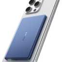 "Air" Powerbank for MagSafe 5000mAh, Ultra-thin Wireless Charger | Magnetic Wireless Portable Battery Charger Cases with USB-C Cable, Only for iPhone Air/17/16/15/14/13/12 Series (Blue)
