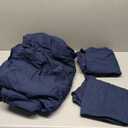 Waffle Weave Duvet Cover Set King Size, No Snagging Ultra Soft Luxury Textured Breathable Comforter Cover for All Season 3pcs, Durable Bedding Duvet Set with 2 Pillow Shams, Egyptian Cotton, 104"x90", Navy Blue