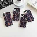 Compatible with iPhone 13 for iPhone 14 Case Cute Tortoise Shell Pattern Brown Leopard Phone Case for Women Girls,Shockproof TPU and Hard PC Protective Cover-Brown Tortoise Shell 1