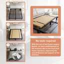 Imperius Foldable Box Spring, Bunkie Board, Bed Support Slats,Queen 80"X57"