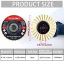 Polishing Wheel DiscWool Felt Flap Discs Buffing Wheel, 4.5 Inch Wool Polishing Wheel for Angle Grinder, Metal, Marble, Stone, Furniture, Car Wax (2Pcs Multi-Layer Wool Flap Disc)