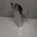 Stainless Steel 53oz/1.5L Metal Pitcher with Ice Guard, Silver Restaurant Jug with Handle for Iced/Hot Beverages