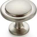 Ravinte 2 Pack 1-1/4 Inch Kitchen Cabinet Knobs Brushed Nickel Zinc Pulls Door Handles for Dresser Drawers