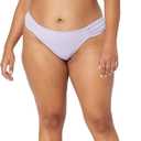 Amazon Essentials Womens Light-Support Classic Bikini Swimsuit Top (Large, Lavender)