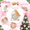 Suzile Employee Christmas Ornaments Coworker Thank You Gifts Bulk May You Be Proud Ornament Keepsake Ceramic Hanging Plaque Xmas Appreciation Gifts for Teacher Volunteer(30 Sets,Appreciation)