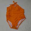 AI'MAGE Women One Piece Swimsuits Halter Neck Bathing Suit Tummy Control Swimwear Cutout Backless Swimming Suit, Extra Large, Orange 