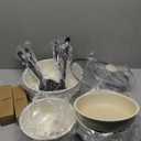 CAROTE 17pcs Pots and Pans Set, Nonstick Cookware Set Detachable Handle, Induction Kitchen Cookware Sets Non Stick with Removable Handle, RV Cookware Set, Oven Safe (Cream White)