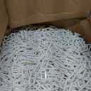 US Weight 2" x 500' SunSheild Plastic Safety Chain – White