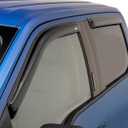 Auto Ventshade [AVS] Outside Mount Rain Guards for 2015-2026 Ford F-150 SuperCab (Will NOT Fit SuperCrew Cab), 2017-2026 Raptor, F-250, F-350 SD, SuperCab | Window Vent Visors, 4 pcs. - Smoke | 94974