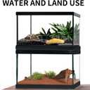 Reptile Glass Terrarium Tank 12"*8"*6",Small Cage Full View with Top Screen Ventilation Habitat Enclosure for Tarantula,Frog,Gecko,Insects,Spiders,Snakes,Hermit Crab,Turtle,Ball Python