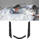 Rear Engine Bay Vent Covers for Washing fit for Corvette C8 Stingray Z51 Coupe 2020-2024 Z06/E-Ray 2023-2024,Rear Window Vent Blocks While Washing,Back Engine Bay Scoops Vent Cover Protection (Black)