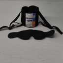 Travel Pillows for Airplanes, 360 Support Headrest Pillow with Eye Mask for Sleeping Long Flights, Travel Pillow for Car Road Trip, Car Headrest, Travel Accessories Stop Bobblehead, Black