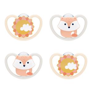 NUK Space Orthodontic Pacifiers (18-36 Month, Fox + Sun)