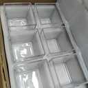 Set of 6 Square Glass Vases 5" x5" x 5", Clear Flower Vases for Centerpieces, Candle Holder for Wedding Party Events, Home Dcor