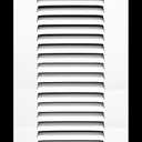 HVAC Premium 4" x 18" [Duct Opening] Flat Stamped Steel Return Air Grille - Sidewall and Ceiling - HVAC Vent Duct Cover - White [Outer Dimensions: 5.75w X 19.75"h]