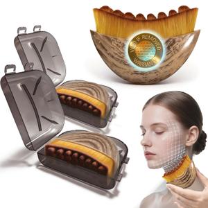 New Lymphatic Contour Face Brush, Face Brush For Lymphatic Drainage,Soft Facial Sculpting GuaSha Dry ToolFace Contour Depuff Lift Tool For Anti-Puffiness & Detox, Fit The Skin Precisely 2 Pcs