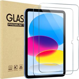 ProCase 2 Pack Screen Protector for iPad A16 2025 11th/10th 2022 Generation (11-inch/10.9), Tempered Glass Film Guard -Clear