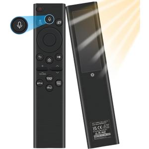 for Samsung TV Remote Replacement with Solar Charging and Voice Control, for 2021-2024 Samsung Remote Control for Smart TV Frame Crystal QLED QLED 4K 8K TVs