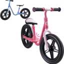 iSporter 10inch or 12inch Kids Balance Bike for Toddler 2 Year Old, Boys Girls Ages 2-5, Gift Push Bikes, No Pedal Training Bicycle, with Footrest, Puncture-proof Tyres, and Height Adjustable