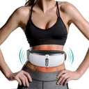 Wireless Slimming Belt, Abdominal Massager Portable Weight Loss Machine with 4 Vibration Massage Modes, Heating, Improve Blood Flow