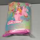 Spooktacular Creations Kids Inflatable Halloween Costume, Riding a Unicorn, Colorful Air Blow-up Set with Hat Hallowen Party (Medium, Pink)