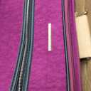 Steve Madden Designer Luggage - Checked Large 28 Inch Softside Suitcase - Expandable for Extra Packing Capacity - Lightweight Bag with Rolling Spinner Wheels (Peek-A-Boo Purple)