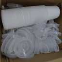 Disposable Paint Cups for Automotive Paint Guns, HVLP Paint Spray Gun 20 oz(600 ml) Kit with 70 Detachable Filters and Cup Liners, 40 Lids, 1 Hard Cup with Fixed Ring and 10 Plugs