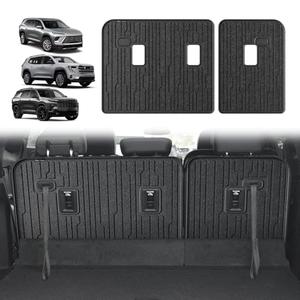 Backrest Mat for 2021-2025 Chevrolet/Chevy Suburban Backrest Liner All Weather TPE Protector Back Seat Cover 3rd Row for 2024 Hyundai Sante Fe Accessories