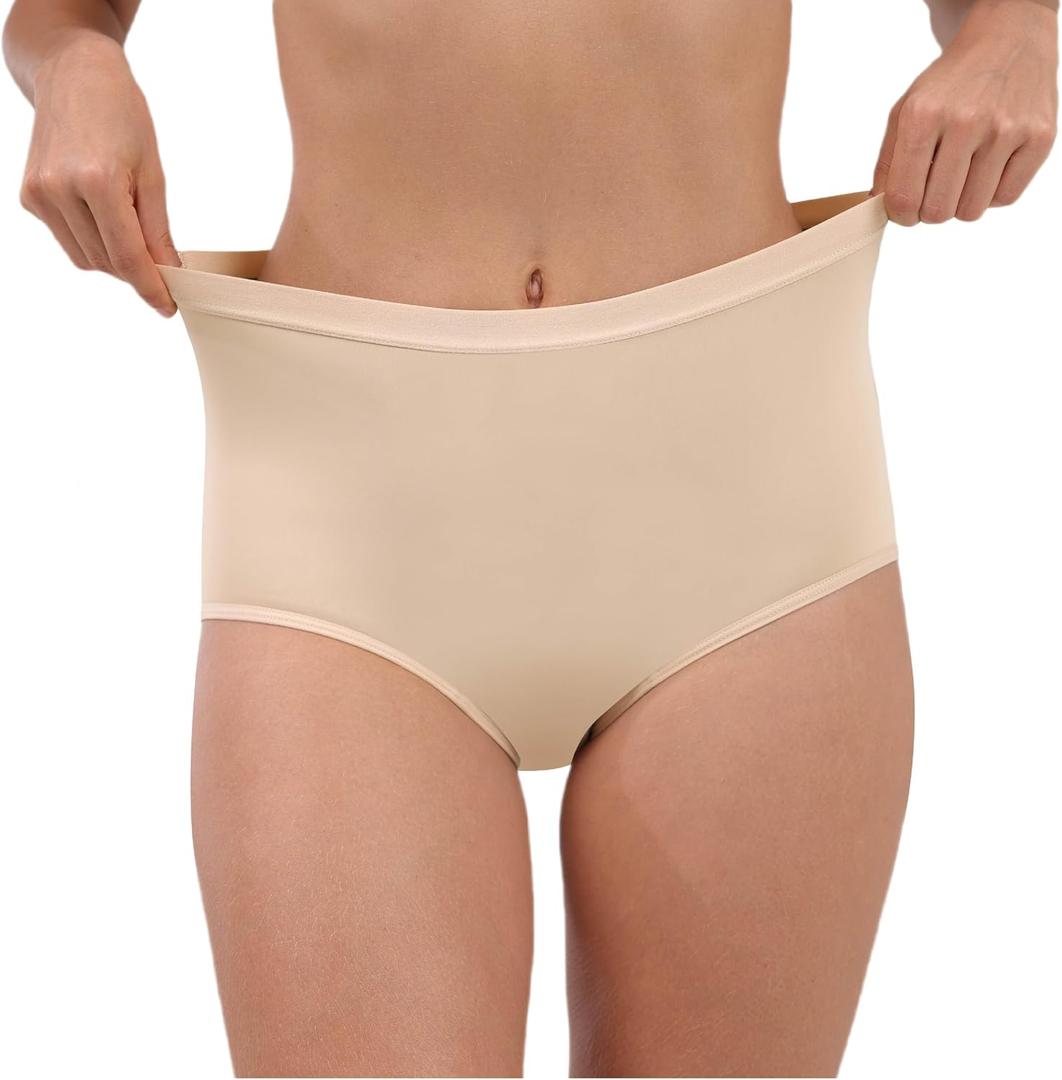 Incontinence Underwear for Women, 5.6 oz Super Absorbent Leakproof Washable Undies for Pregnancy Urine Leakage 1 Pack (Beige, 2XL)