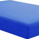 Sfoothome Single Fitted Sheet (Full - Royal Blue) - Deep Pocket Brushed Velvety Microfiber, Breathable, Extra Soft and Comfortable - Wrinkle, Fade, Stain and Abrasion Resistant