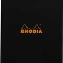 Rhodia Staplebound Pad No.18 - A4 (8.25 x 11.75 inches), Graph, Black