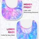 Nymphperi Girls Gymnastics Leotards Long Sleeve Kids Tumbling Outfit Stretchy Bodysuit for Practice (3-4T, Pink Purple Blue)