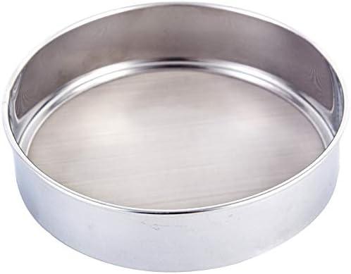 Falytemow Flour Sifter Round Flour Sieve Strainer with 40 Mesh Premium Rustproof Stainless Steel Fine Mesh for Baking 7.87 inch x 1.97 inch (20cm)