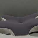 Effective Pain Relief Cervical Neck Pillow for Sleeping, Ergonomic Cooling Side Sleeper Pillow for Neck Support, Orthopedic Contour Memory Foam Pillows, Bed Pillow for Back Stomach Sleeper (Queen, Dark Grey&white)